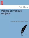 Poems on Various Subjects. cover