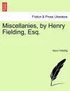 Miscellanies, by Henry Fielding, Esq. cover