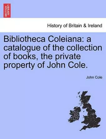 Bibliotheca Coleiana cover