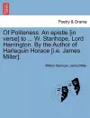 Of Politeness. an Epistle [in Verse] to ... W. Stanhope, Lord Harrington. by the Author of Harlequin Horace [i.E. James Miller]. cover