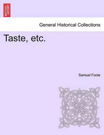 Taste, Etc. cover