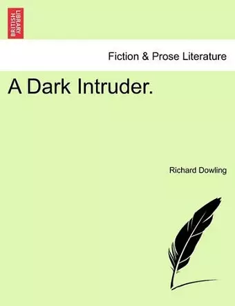A Dark Intruder. cover