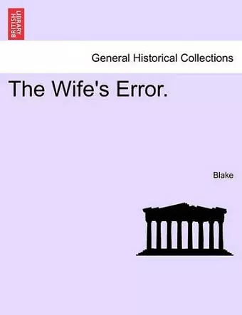 The Wife's Error. cover