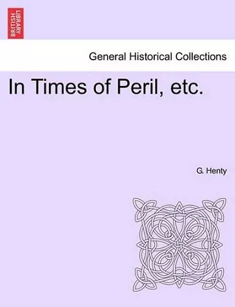 In Times of Peril, Etc. cover