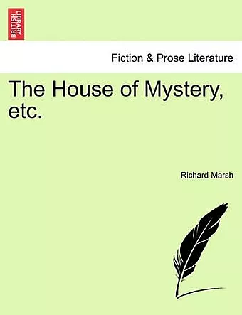 The House of Mystery, Etc. cover