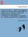 Prose and Verse ... Written and Published in the Course of Fifty Years, 1836-1886. [a Collection in 20 Volumes Made by Mr. Linton of All His Pamphlets and Contributions to Newspapers, Magazines, Etc., as They Appeared in the Original Form. cover