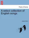 A Select Collection of English Songs. cover