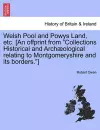 Welsh Pool and Powys Land, Etc. [An Offprint from Collections Historical and Archaeological Relating to Montgomeryshire and Its Borders.] cover