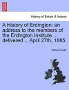 A History of Erdington cover