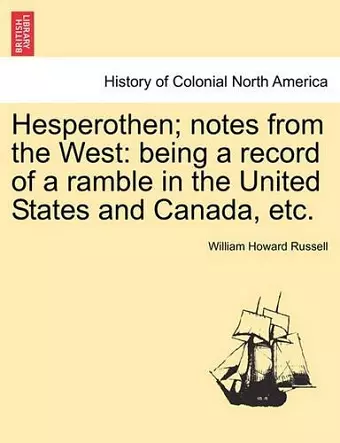 Hesperothen; Notes from the West cover