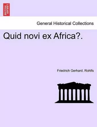 Quid Novi Ex Africa?. cover