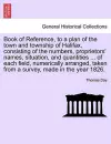 Book of Reference, to a Plan of the Town and Township of Halifax, Consisting of the Numbers, Proprietors' Names, Situation, and Quantities ... of Each Field, Numerically Arranged, Taken from a Survey, Made in the Year 1826. cover