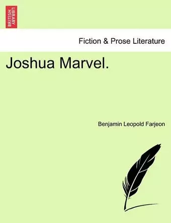 Joshua Marvel. cover