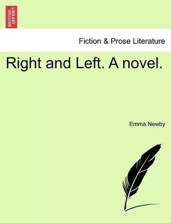 Right and Left. a Novel. cover