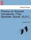 Poems on Several Occasions. (the Rambler. Numb. XLIV.). cover