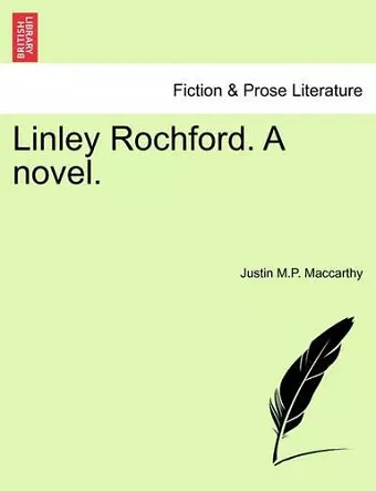 Linley Rochford. a Novel. cover