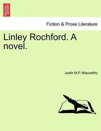 Linley Rochford. a Novel. cover