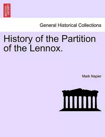 History of the Partition of the Lennox. cover