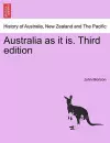 Australia as It Is. Third Edition cover