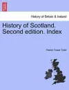 History of Scotland. Second Edition. Index cover