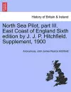 North Sea Pilot, Part III. East Coast of England Sixth Edition by J. J. P. Hitchfield. Supplement, 1900 cover