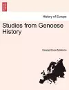 Studies from Genoese History cover
