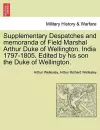 Supplementary Despatches, Correspondenc and Memoranda of Field Marshal cover