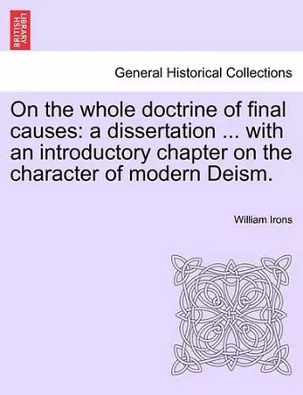 On the Whole Doctrine of Final Causes cover