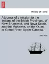 A Journal of a Mission to the Indians of the British Provinces, of New Brunswick, and Nova Scotia, and the Mohawks, on the Ouse, or Grand River, Upp cover
