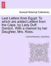 Last Letters from Egypt cover