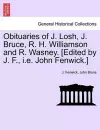 Obituaries of J. Losh, J. Bruce, R. H. Williamson and R. Wasney. [edited by J. F., i.e. John Fenwick.] cover