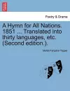 A Hymn for All Nations. 1851 ... Translated Into Thirty Languages, Etc. (Second Edition.). cover