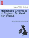 Holinshed's Chronicles of England, Scotland and Ireland. Vol. IV cover