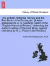 The English Historical Review and the Red Book of the Exchequer. [a Letter Addressed to S. R. Gardiner, Editor of the English Historical Review, Defending the Author's Edition of the Red Book, Against Criticisms by R. L. Poole in the Review.] cover