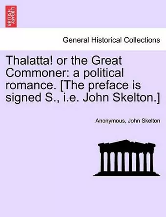 Thalatta! or the Great Commoner cover