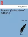 Poems. (Subscribers' Edition.). cover