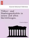 Völker- und Staatengeschichte in neuen und alten Darstellungen. cover