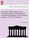 Aus Dem Stammhause Der Grossherzogin. Urkundliche Mecklenburgische Geschichten Erzahlt Von F. Delitzsch. cover