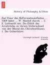 Zur Feier Des Reformationsfestes ... 1869 Ladet ... W. Hankel Durch ... C. E. Luthardt Ein. Die Ethik Des Aristoteles in Ihrem Unterschied Von Der Mor cover