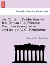 Les Cenci ... Traduction de Tola Dorian [I.E. Princess Meshcherskaya]. Avec Pre Face de A. C. Swinburne. cover