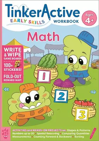 TinkerActive Early Skills Math Workbook Ages 4+ cover