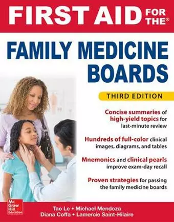 First Aid for the Family Medicine Boards, Third Edition cover