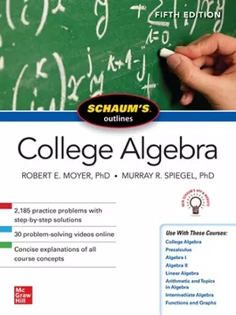 Schaum's Outline of College Algebra, Fifth Edition cover