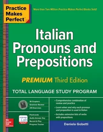 Practice Makes Perfect: Italian Pronouns and Prepositions, Premium Third Edition cover