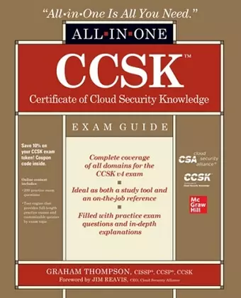 CCSK Certificate of Cloud Security Knowledge All-in-One Exam Guide cover