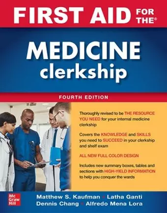 First Aid for the Medicine Clerkship, Fourth Edition cover