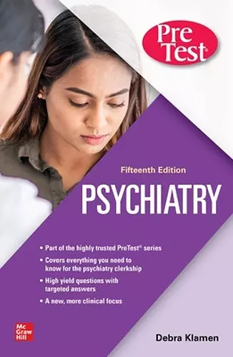 Psychiatry PreTest Self-Assessment And Review cover