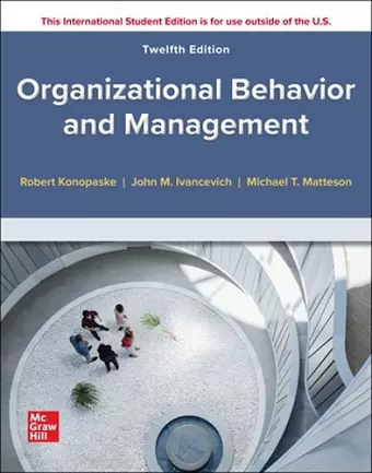 Organizational Behavior and Management ISE cover