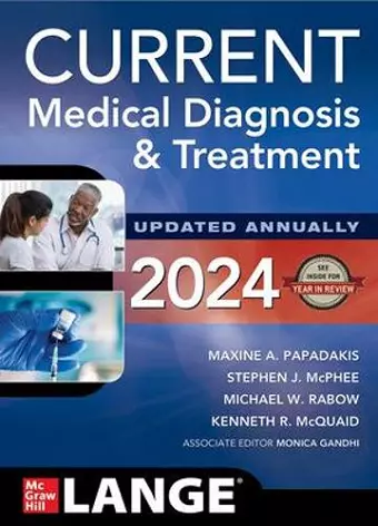 CURRENT Medical Diagnosis and Treatment 2024 cover