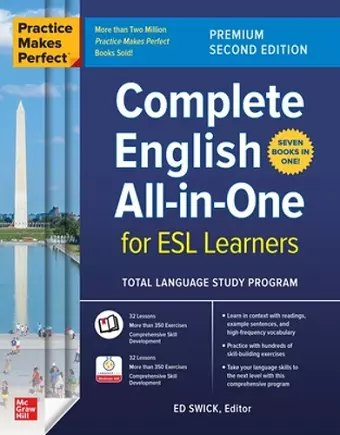 Practice Makes Perfect: Complete English All-in-One for ESL Learners, Premium Second Edition cover